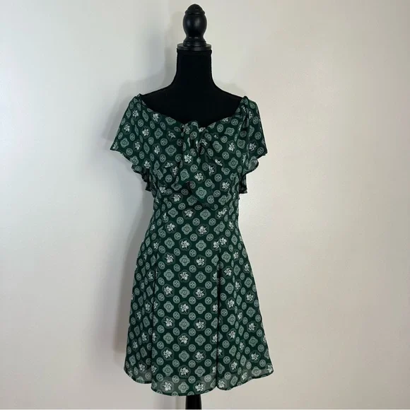 Joy Fashions Dresses | Vintage Dawn Joy Fashions Green Preppy Dress | Color: Green | Size: 8 | Roserefashion's Closet